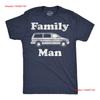 Herren Lustiges T-Shirt Familienvater Sarkastischer Kombi Neuheit Für Vintage Gewaschen Vielseitiges Oberteil Für Den Alltag Weiche Mode