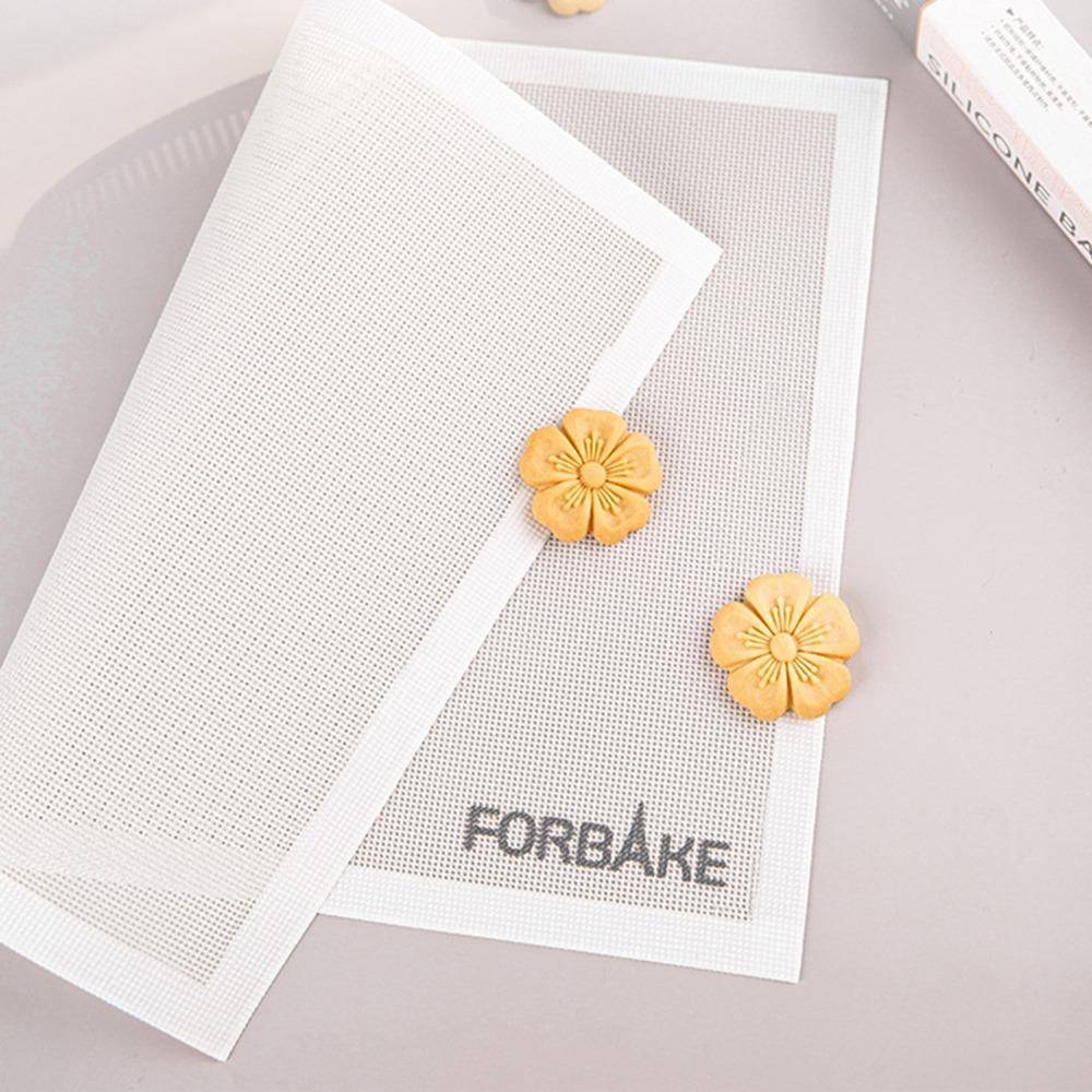 Heat Resistant Silicone Baking Mat Non-Stick Baking Tray Mat Mesh Baking Mat Palmiers Cookies