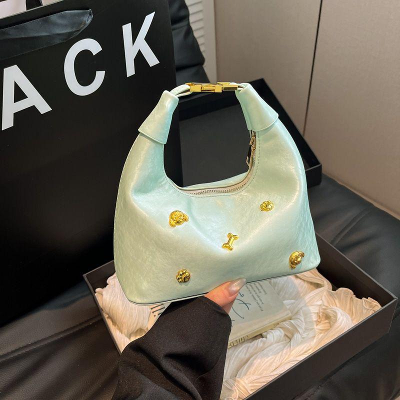

Summer Special-Interest Design Bag Women s 2025 New Arrival Fashion All-Match Super Hot Crossbody Bag Best Selling Satchel Dumpling Bag Green without pendant
