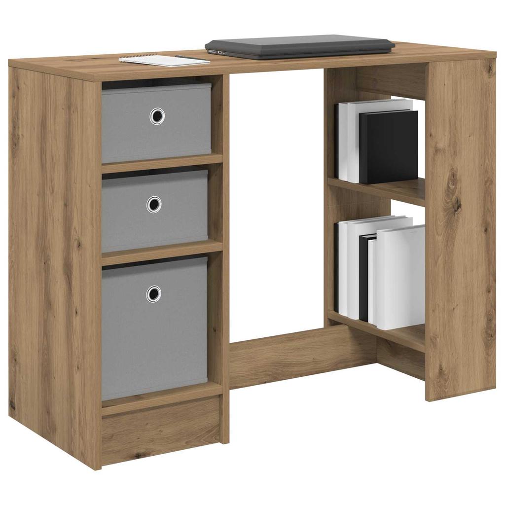 Artisan Oak Desk 100 X 40 X 75 Cm Engineered Wood