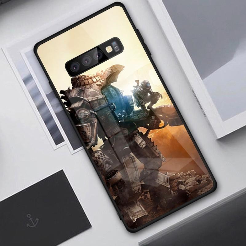 Husă de telefon Cool Game Titanfall2 pentru Samung A32 A51 A52 NOTE 10 20 S10 S20 S21 S22 Pro Ultra Black PC Glass Phone Cover
