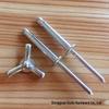 Gude All-Aluminum Round Head Lantern Rivet, Three-Prong Folding, Sizes: 4.0-7.5mm