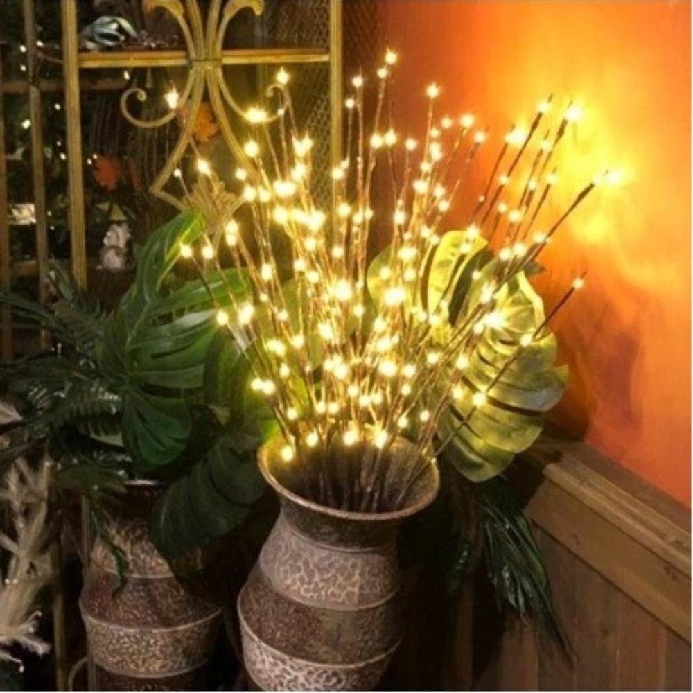 Bendable Fairy Lights Battery Operated Willow Branches Lights LED Simulated Tree Branch Light  Home
