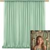 Chiffon Curtain Wedding Party Backdrop Baby Shower Drape Hotel Banquet Wrinkle Free Photo Background Wedding Curtain Decoration