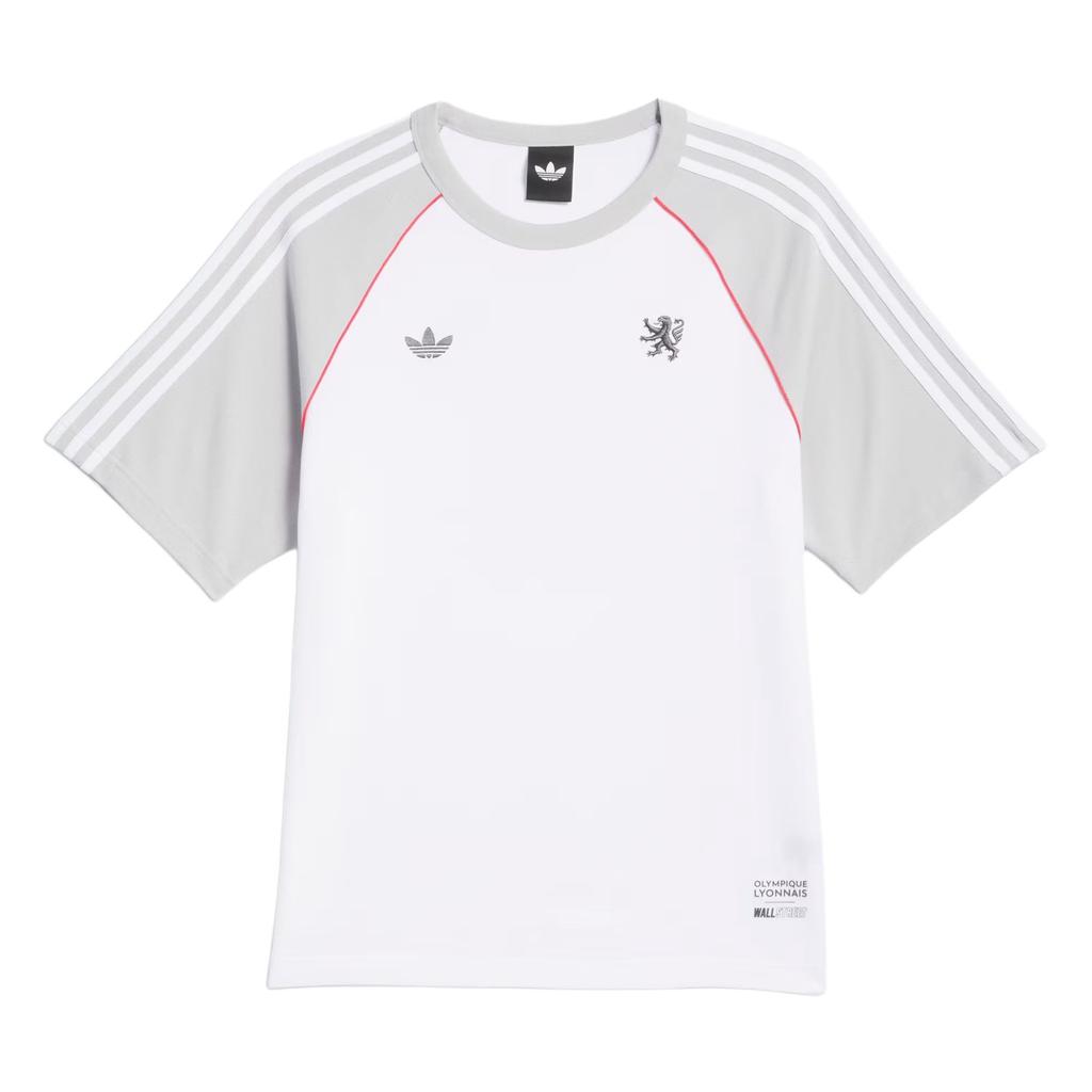 Adidas Originals X Lyon Team Collaboration FW25 Wallstreet Crew Neck Pullover Sports Short Sleeve T-Shirt Unisex T-Shirt KD9243