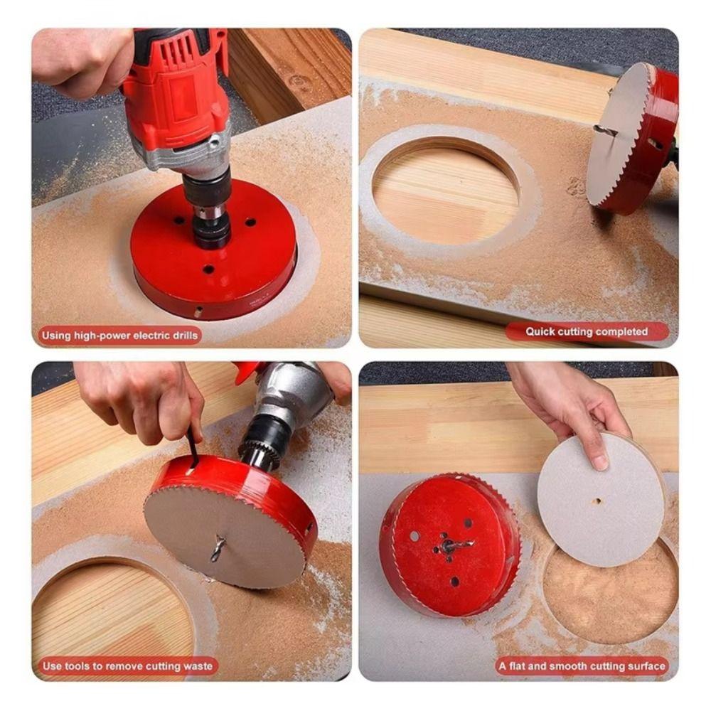 Wear Resistance Hole Cutter HSS Drill Bit Hole Saw Hand Tool M42 Hole Opener  For Wood