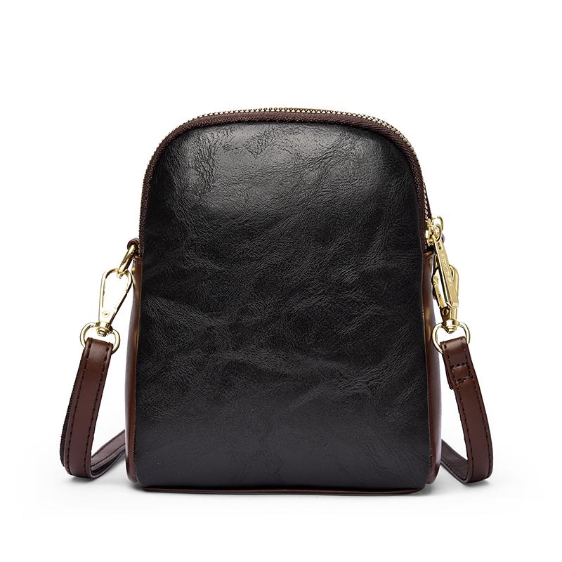 Women's Embossed Elephant Design Crossbody Bag Vintage Leather Shoulder Bag for Daily Use