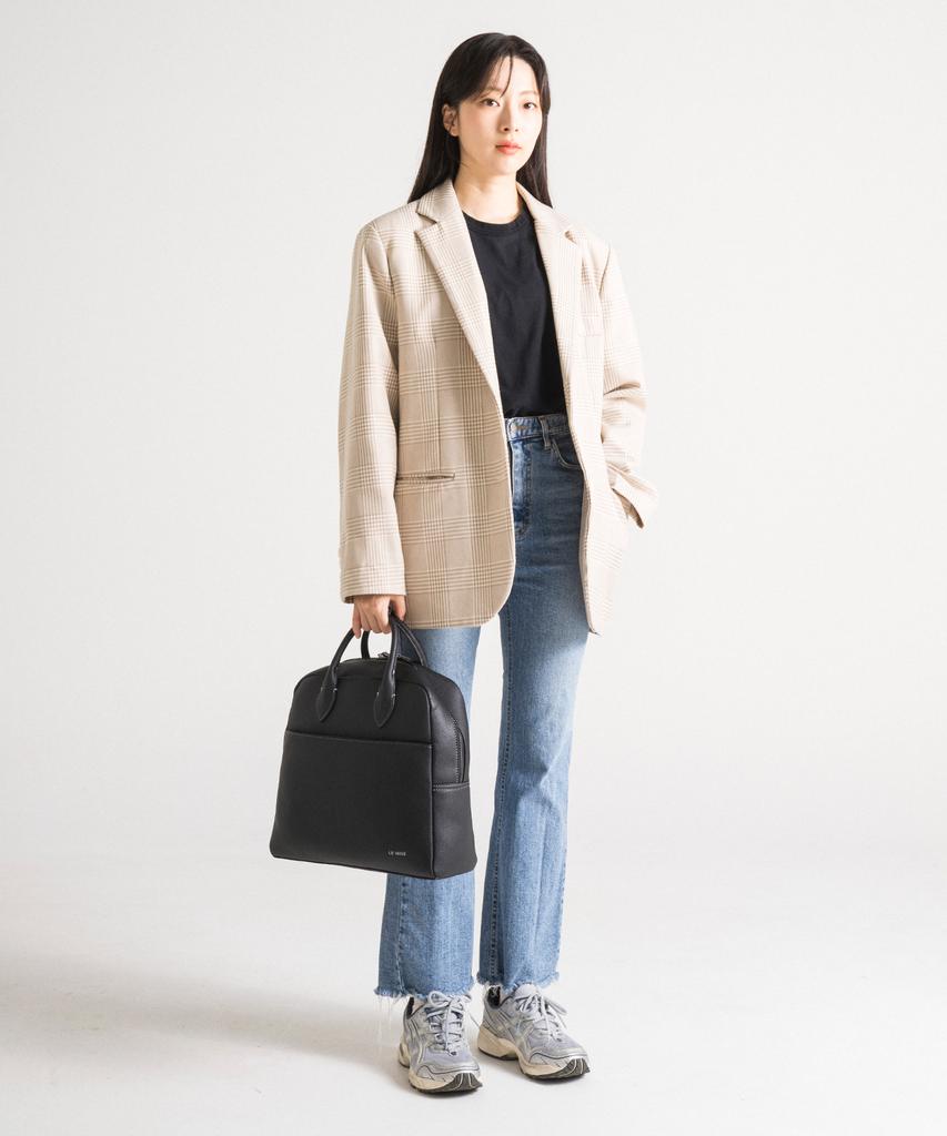 Lemine 2-Way Briefcase Bag (Black)
