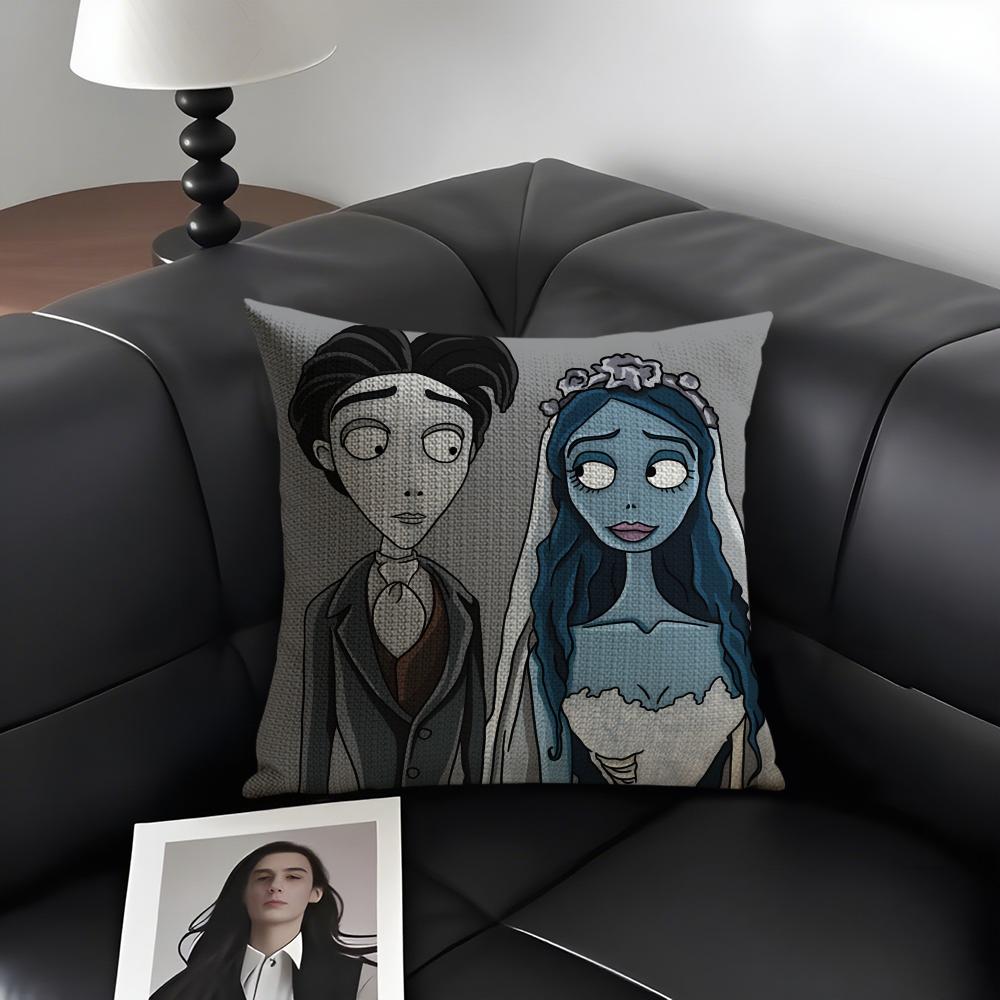 Movie Cartoon CCCorpse BrideSB Pillow Case Pattern Printed Pillowcase for Living Room Sofa Cushion Cover Bedroom Decor