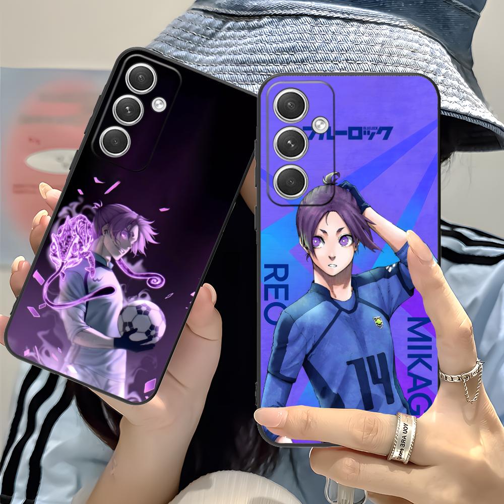 Blue Lock Reo Mikage Matte TPU Mobile Phone Case for Samsung Galaxy S26 S25 S24 S23 S22 S21 S20 Note20 Plus FE Ultra Cover