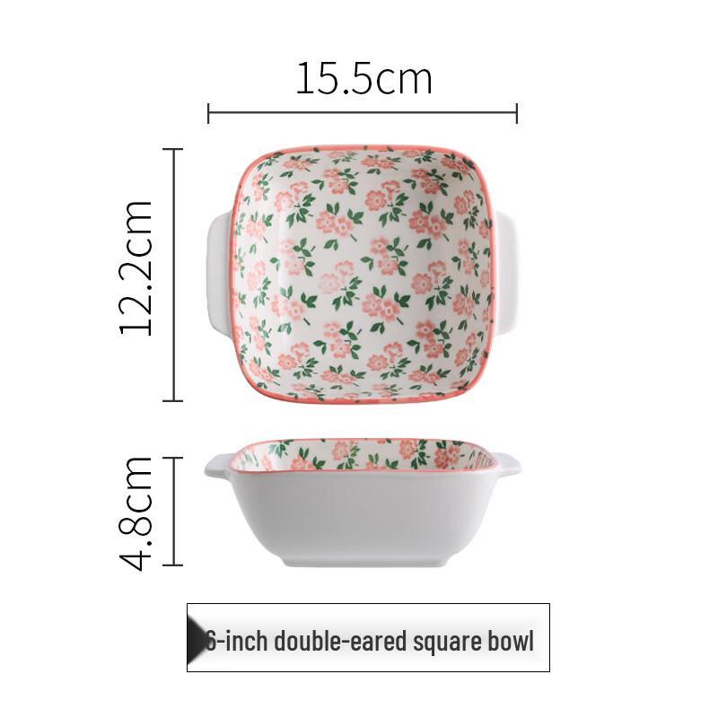 

Zhishi Spring Breeze Divided Ceramic Serving Bowl