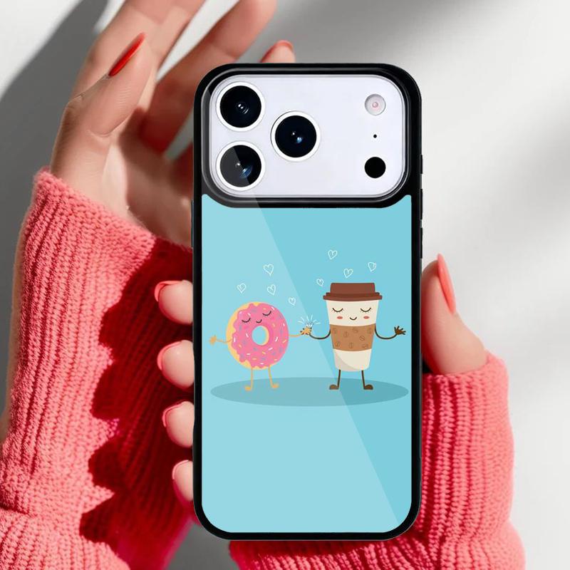 Cute Funny Food Phone Case for iPhone 17 16 15 14 13 Pro Max Back Cover for 12 11 Pro Coque