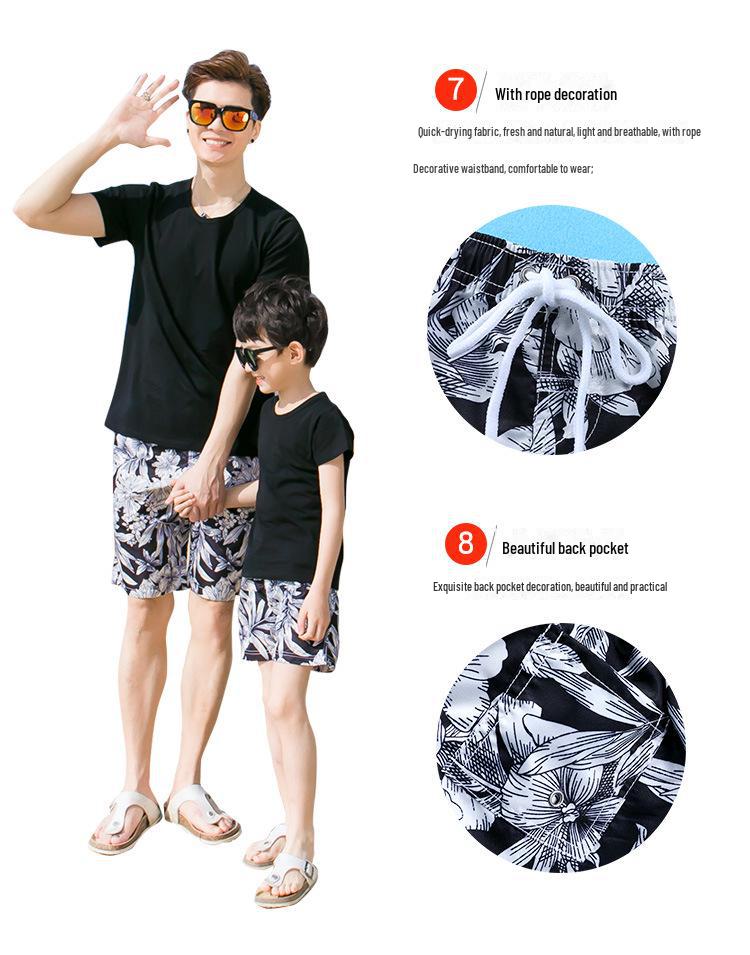 Yingwei 2025 Letnie stroje dla rodziców i dzieci: Wąski garnitur dla rodziny 3 lub 4 osób