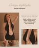 Manyan Sexy Hollow Halter Neck Lingerie Secretary Uniform - One Piece