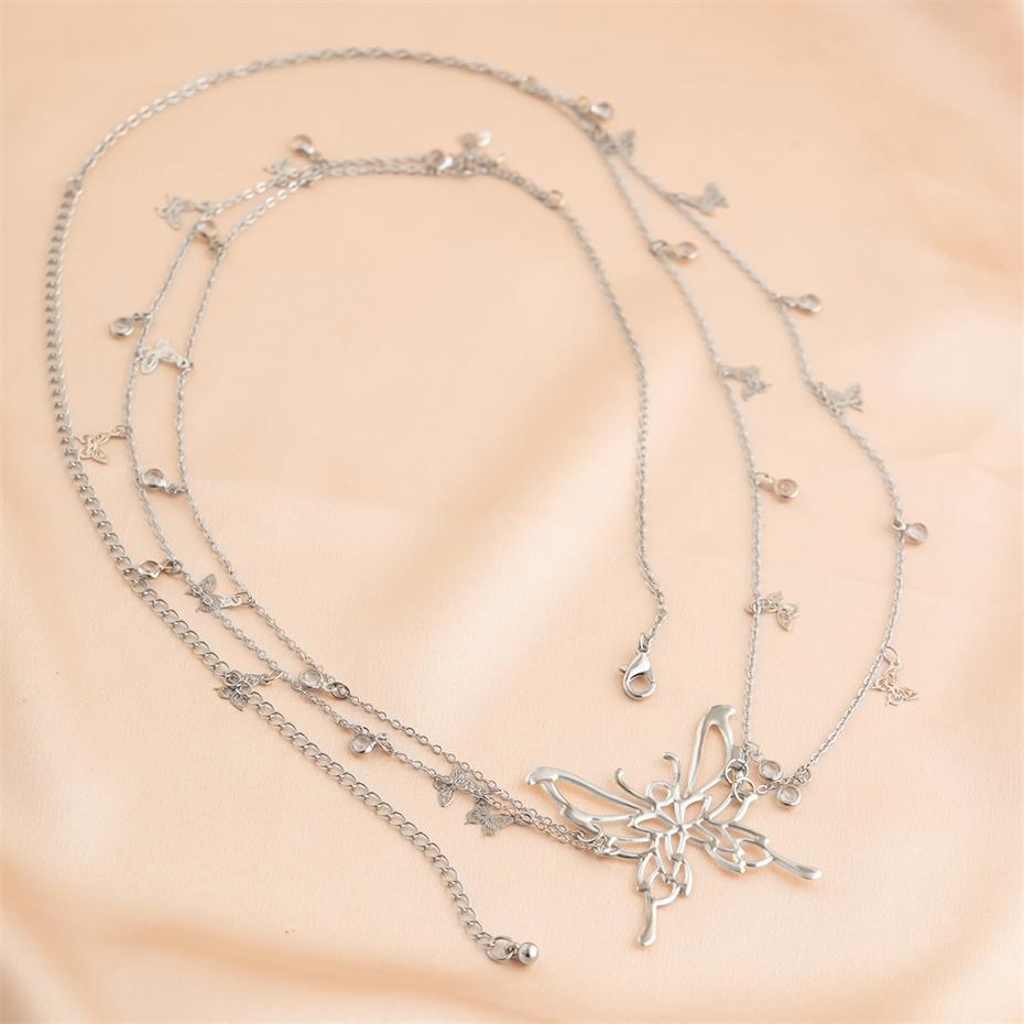 Boho Hollow Waist Butterfly Sexy Belly Belt Chain For Women Summer Bikini Tassel Pendant Link Body Jewelry Gift