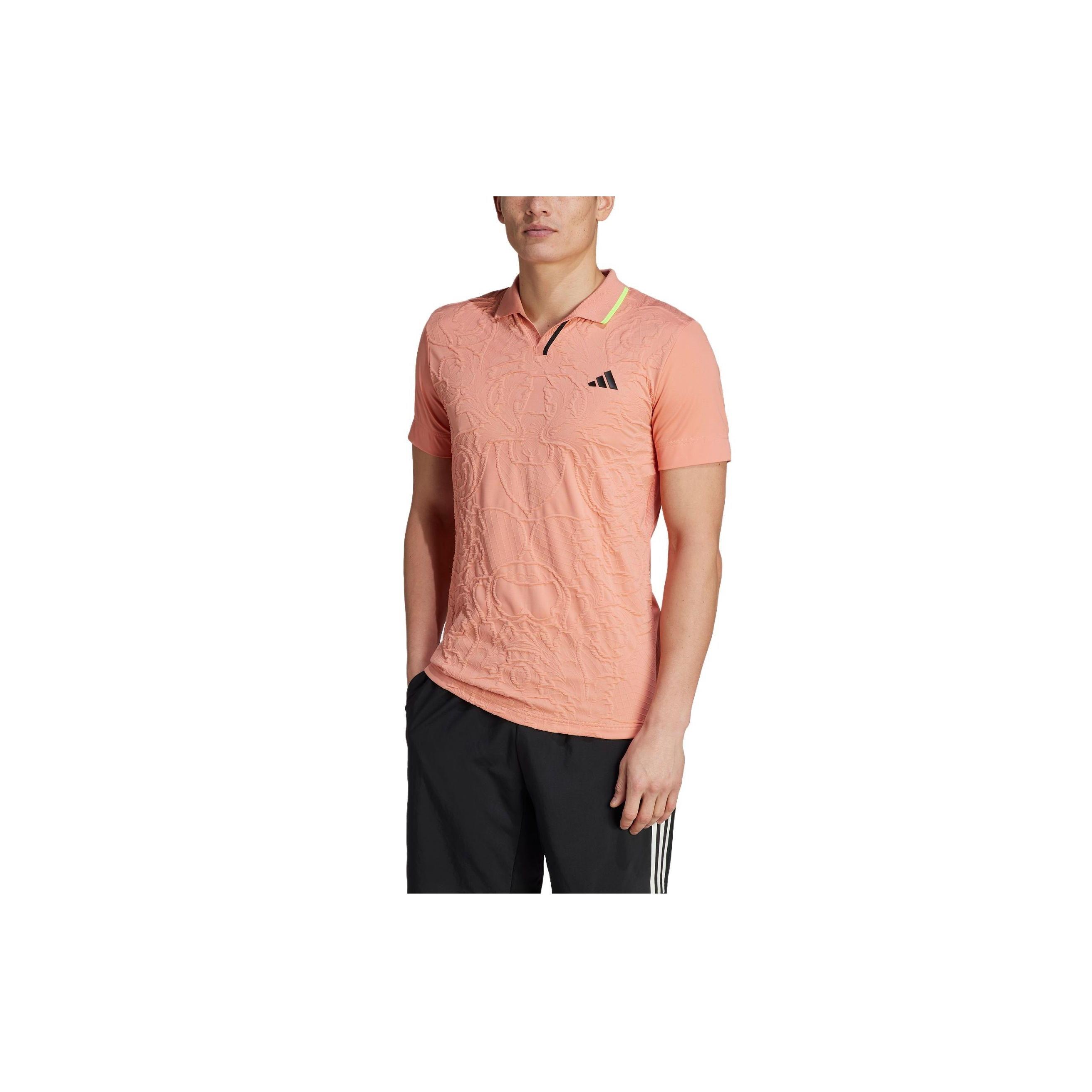 adidas Aeroready Freelift Pro Tennis Polo Shirt Wonder Clay Men s IB5480 M