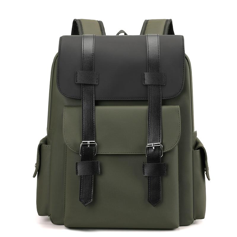 Foreign trade hot-selling men's backpack simple solid color multi-functional large-capacity travel backpack new men's business backpack