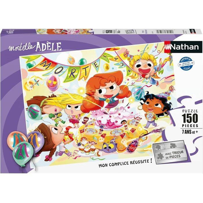 Puzzle Nathan Mortel Birthday Mortelle Adèle - NATHAN - 150 Pieces - Cartoons and Comics - Child