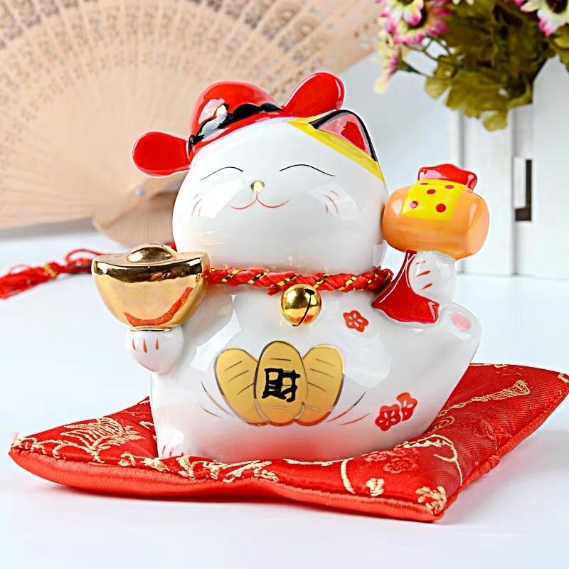 

Керамическая мини-копилка Lucky Cute Cat Office Maneki Neko Money Box