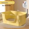 Extra Large Semi-Enclosed Splash-Proof Cat Litter Box for Maine Coons