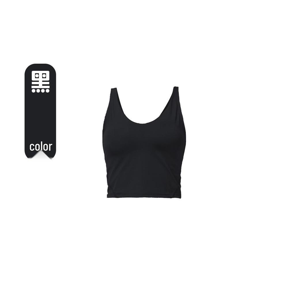 Women's Al*gn Yoga Tank Top - Shockproof Elastic Sports Bra with Chest Pads