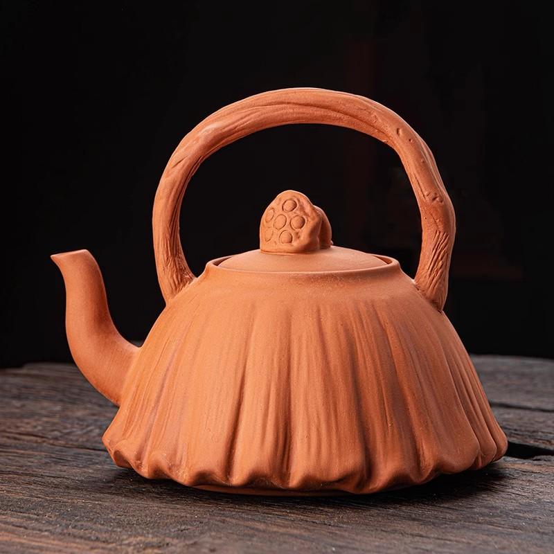 Side Put Red Clay Cinnabar Pot Household Kung Fu Charcoal Stove Electric Clay Stove Tea Maker