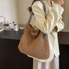 Borsa da spiaggia di paglia di grande capacità Borsa a spalla intrecciata a mano vintage Borsa a mano in rafia rattan Borse a tracolla bohémien per vacanze estive