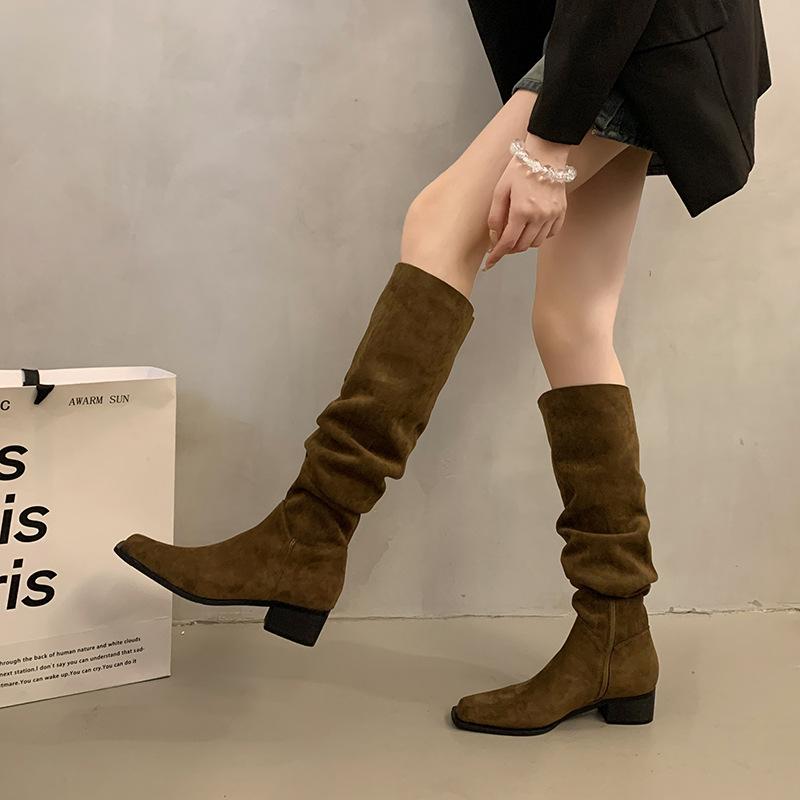 Women's British style high fashion hundred soft elastic comfortable ankle boots shock absorption non-slip casual sports Martin boots