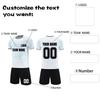 Personalised Shirts Kit Mens Girls With Name Number Custom Football Jerseys For Boys Training Suit