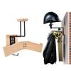 Wooden Storage Organizers Wooden Bicycles Helmet Display Hanger Stand for Helmets and Accessories