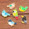 10pcs DIY Jewelry Accessories Cute Multi-colored Bird Parrot Pendant