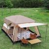 Outdoor Camping Tent Large Space Camping Equipment Portable Collapsible UV Protection Easy Set Up Tents Suitable for 4-6 People