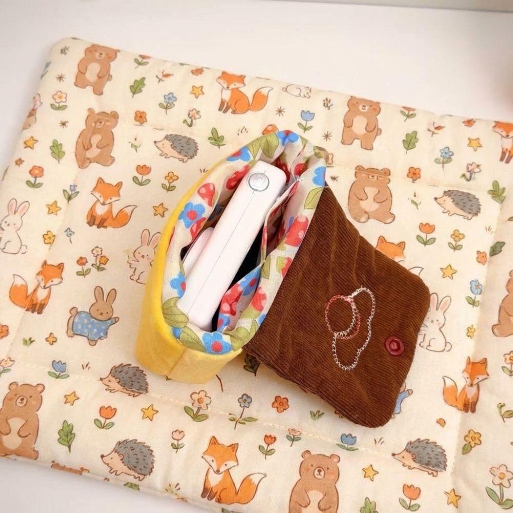 Fluffy Texture Pudding Coin Purse Portable Card Holder INS CCD Cameras Bag  Carry-on Use