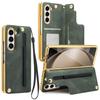 VIETAO PU Leather Z Fold 7 Phone Case With Pen Slot, Cards Wallet Holder,Hand Strap Compatible With Samsung Galaxy Z Fold 6 5 4
