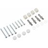 Hikari Wall Punching Board Fastener Set, White, 4-Pack, PBHT112