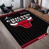 Bulls Team Gear Style Crystal Velvet Rug, Soft Anti‑Slip Crystal Velvet Carpet for Living Room Bedroom Home Decor
