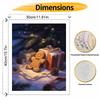 Christmas Gingerbread Man Gift Box Pine Cone Digital Painting Oil Painting Art Kit Hand Painting Home Decoration Painting