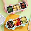 3 Compartment Lunch Box, Stainless Steel Bento Box, Portable Food Storage Container For Children, Leakproof Snack Boxabkw
