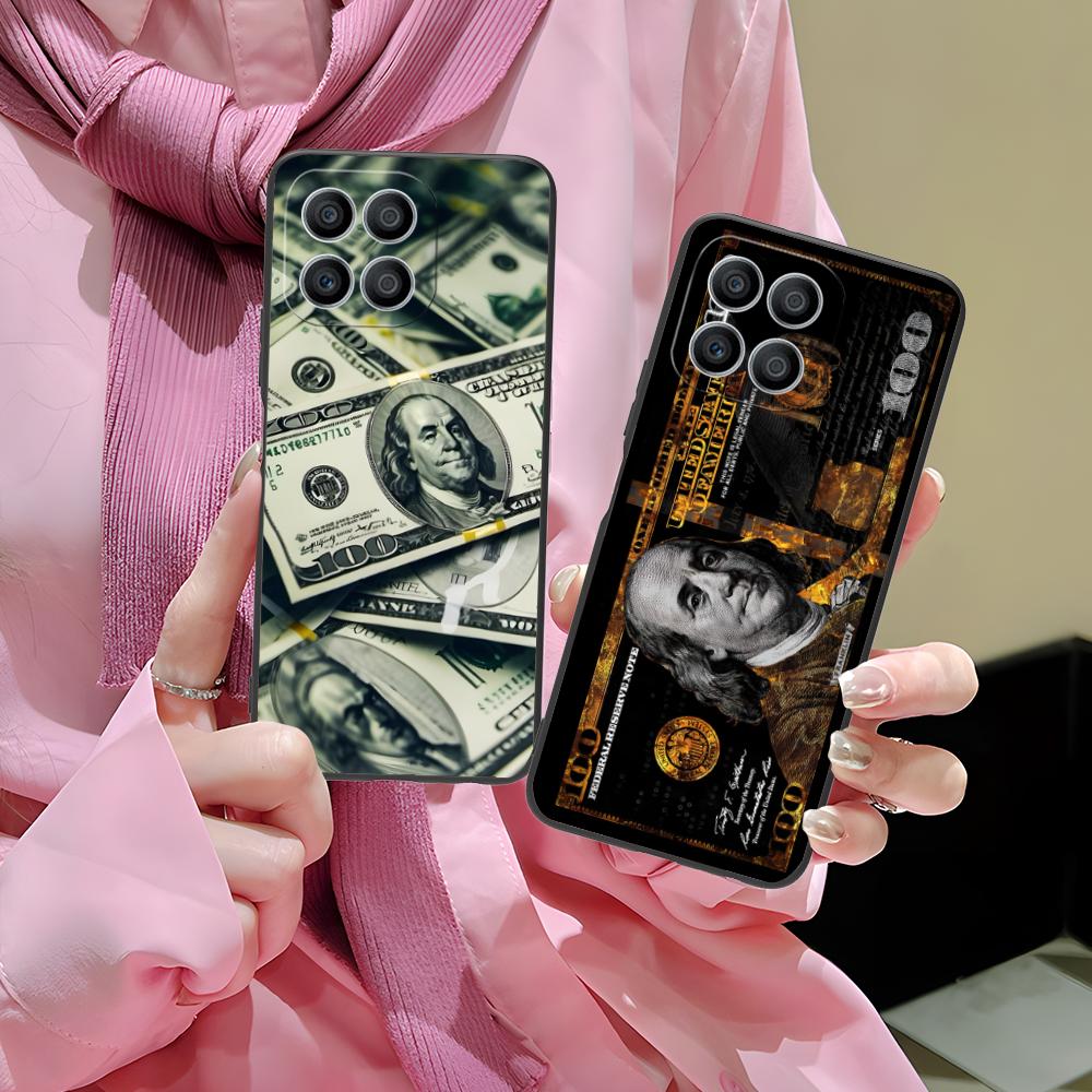 USD Dollar Matte TPU Mobile Phone Case for Honor 90 80 70 60 50 30 20 10 9 8 7 Pro S SE Lite 5G Colorful Printing Cover