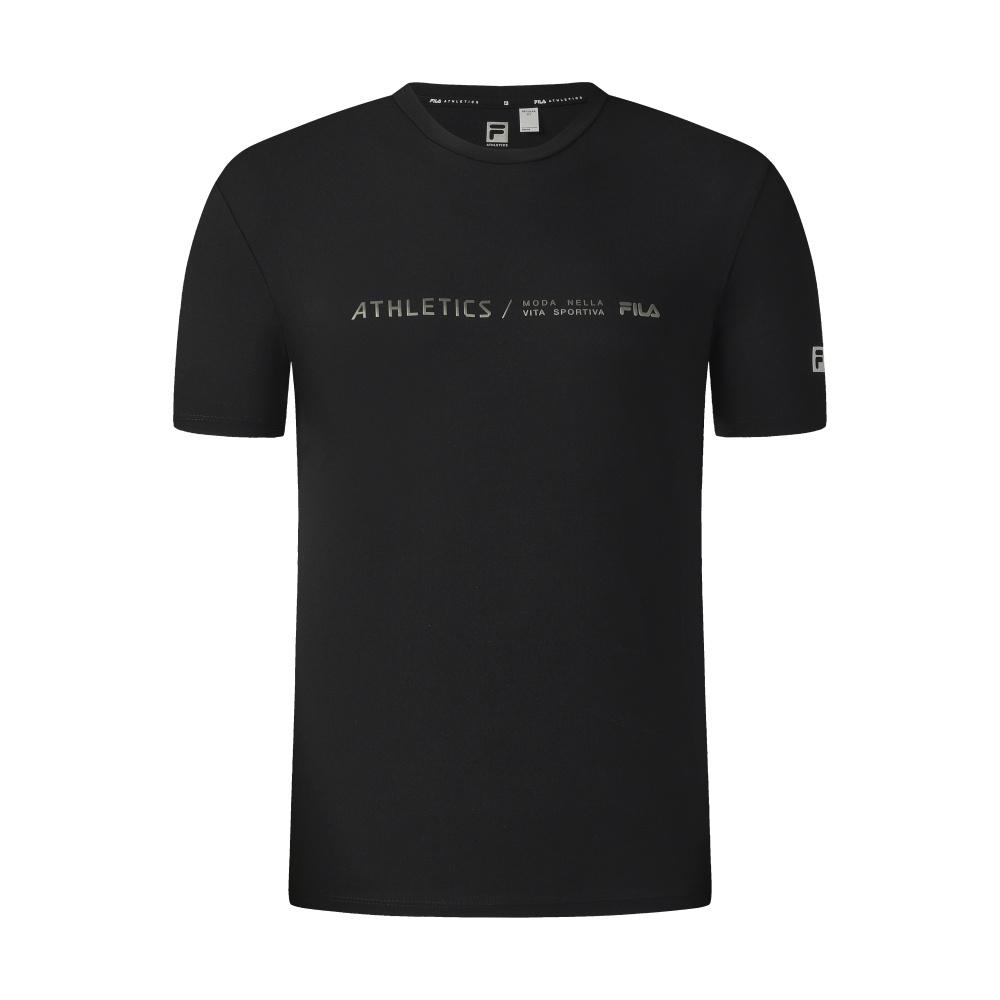 New FILA Fitness T Shirts Men's Pitch Black A11M531109FBK