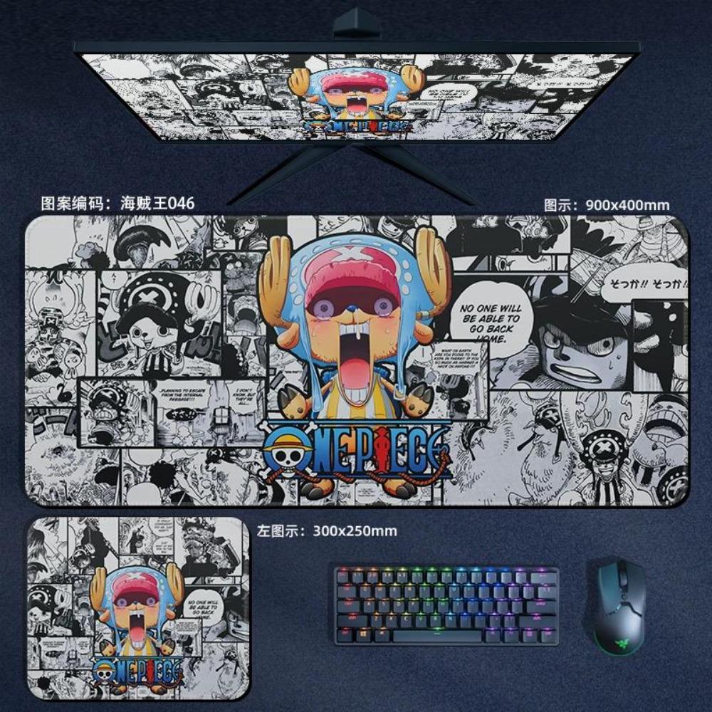 Nautical King Animation Periphery Cute ONE PIECE Leather Mouse Pad Boys Oversized Small E-sports Game Office Computer Keyboard Pad Notebook Table Mat
