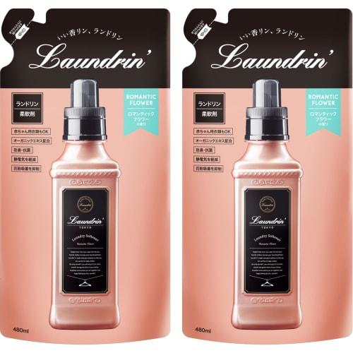 Laundrin' Fabric Softener Refill, Romantic Flower, 2 Count