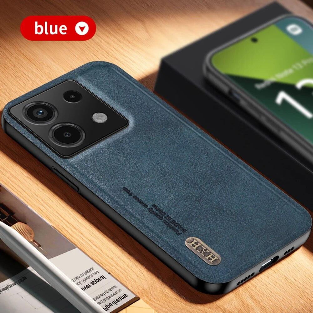 Redmi Note 13Pro Shell Magnetic Holder Retro Frosted Leather Phone Case for Xiaomi Redmi Note 13 Pro Plus Camera Protector Cover