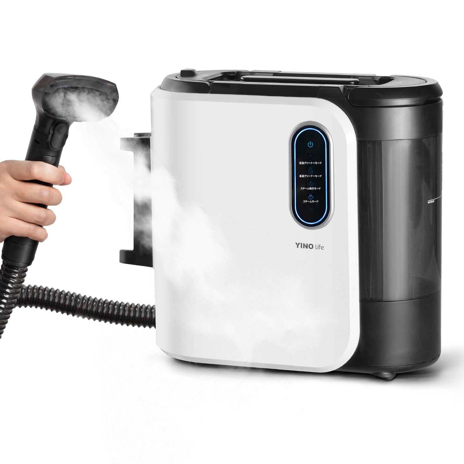 

High Temperature Steam Hot Water YINO life carpet cleaner 15000pa super suction power heating type steam compatible voice guidance steam cleaner steam