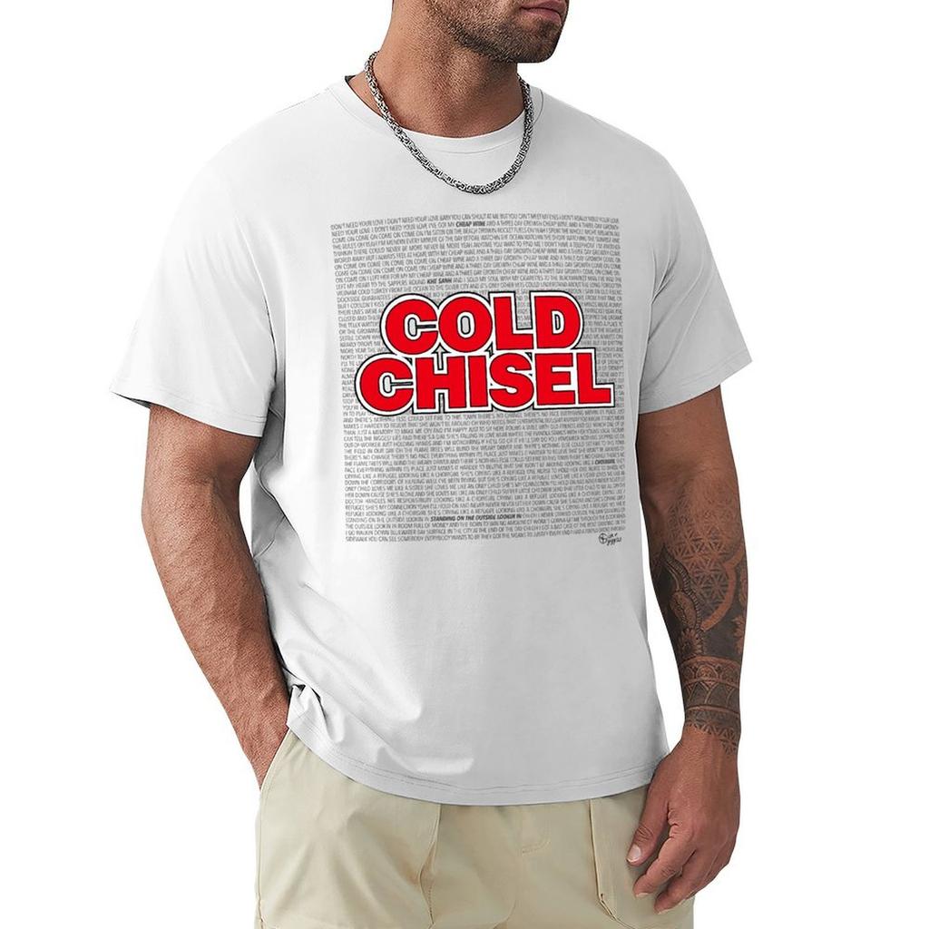 Cold Chisel Lyrics Farbe T-Shirt Bequemes Arbeits-T-Shirt