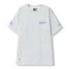 New Era Knit Short Sleeve Tee Acaclub Losdod Gray MLB Los Angeles Dodgers Back Logo Crew Neck T-Shirt Unisex Tops 14726606