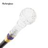 Transparent Ball Glass Golden Purple Alloy Fairy Wands for Girls Princess Walking Stick Wand Cosplay Wedding Birthday Party 94cm