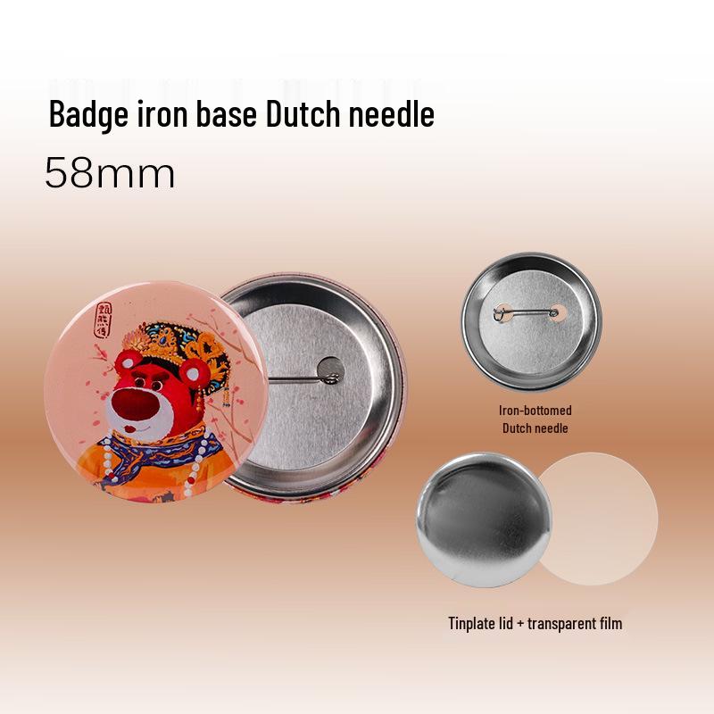 

58mm Hello Kitty DIY Badge Maker - Tinplate Brooch Making Machine with ABS Rotary