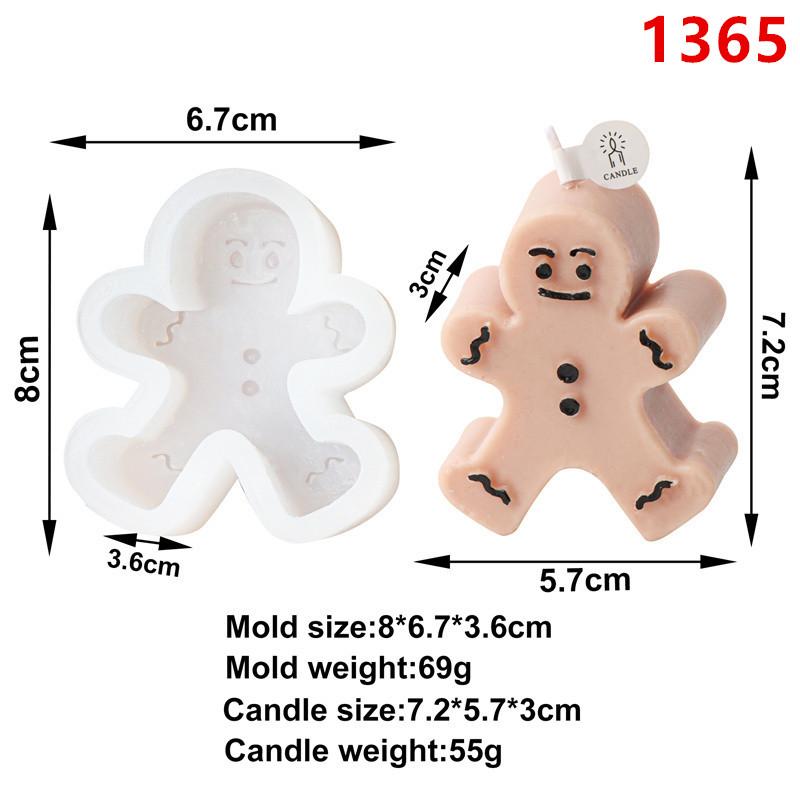 

3D Christmas Series Silicone Mold DIY Santa Claus Scented Soap Candles Making Supplies Tools Christmas Festival Decor Gifts