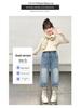 2025 Stylish Girls' Spring/Autumn Jeans - Trendy Straight-Leg Children's Trousers